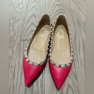 Valentino Garavani Rockstud Slip-On Ballerine Shoes size 8